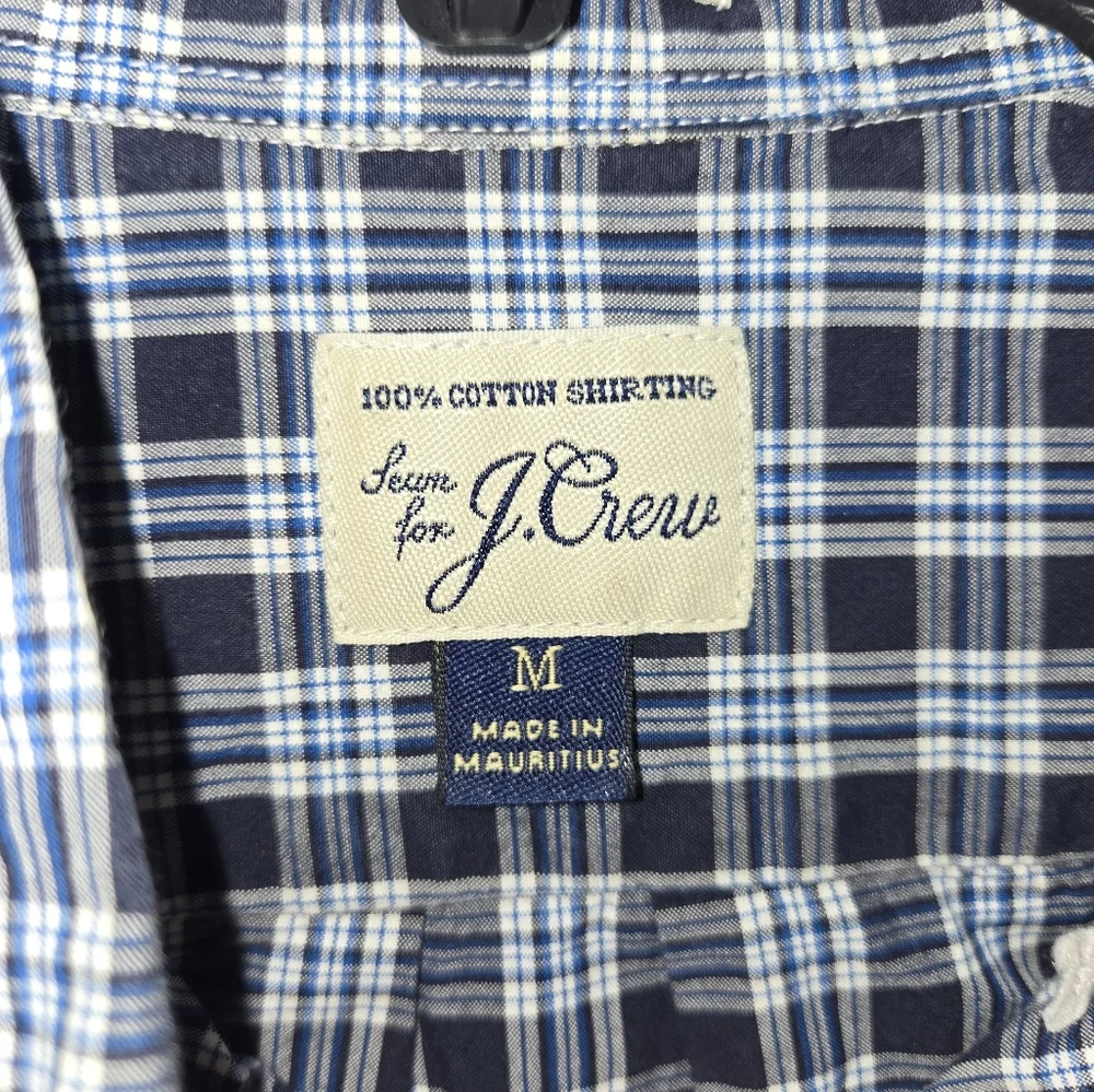J.Crew Men's M Slim Fit Checkered Shirt